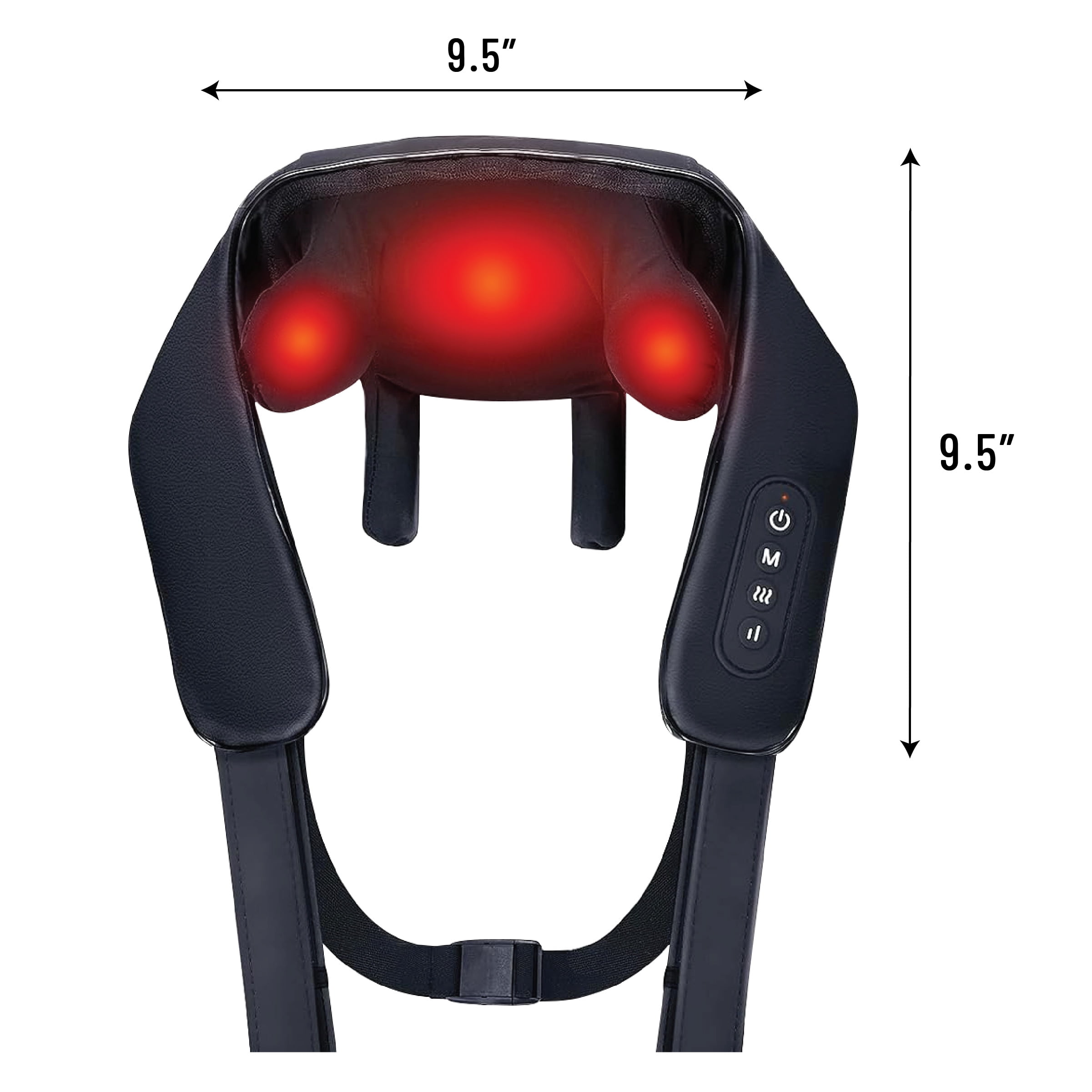 TRAKK 5D Shoulder & Back Massager with Heat, Rechargeable Cordless Design, 2 Massage Modes, 2 Intensity Levels, Hands-Free, 1 Count