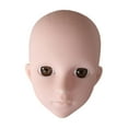 thumbnail image 3 of TOOYFUL Mannequin Training Head, Practice Makeup Doll, Portable Model, Cosmetology Face Head for Eyelash Extensions Beginner Grafting Brown Eyes, 3 of 9