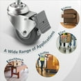 thumbnail image 6 of POWERTEC 4PK 2-1/2" Threaded Stem Caster Wheels with Brake & 400 lbs Loads, Heavy Duty 1/2"-13 x 1" Stem Casters, Dual Locking TPR Rubber Castor Wheels for Furniture, Cart, Dolly & Workbench (17202), 6 of 7