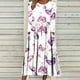 thumbnail image 2 of Vestido de manga larga con cuello redondo y bolsillos estampados a la moda para mujer Pompotops hdfakjf4713, 2 of 5