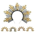 thumbnail image 2 of halocrown SunGoddess Headpiece Tiaras Crowns Headband Lolitaa Crowns Headwear haloheadband, 2 of 4