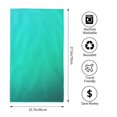 thumbnail image 2 of Balery Turquoise Light Blue Toalla de Microfibra Premium con Estampado – 27.5x16 pulgadas, Alta Absorción, Suave y Aterciopelada, Secado Rápido, 2 of 6
