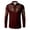Wine, variant on Western Cowboy Shirt for Men Spring Fall Long Sleeve Shirts Country Embroidered Button Collar Top Black XXXL