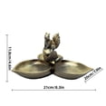 thumbnail image 3 of Squirrels Storage Statue Ornament For Patio Garden Decoration Desktop Storage, 3 of 7