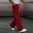thumbnail image 3 of qucoqpe Mens Sweatpants Baggy Elastic Waist Drawstring Wide Leg Sweatpants Fashion Casual Track Pants, 3 of 8