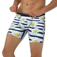 thumbnail image 2 of Sigee Daisy Striped Nautical for Men's Boxer Briefs,Moisture Wicking and Breathable Small, 2 of 9