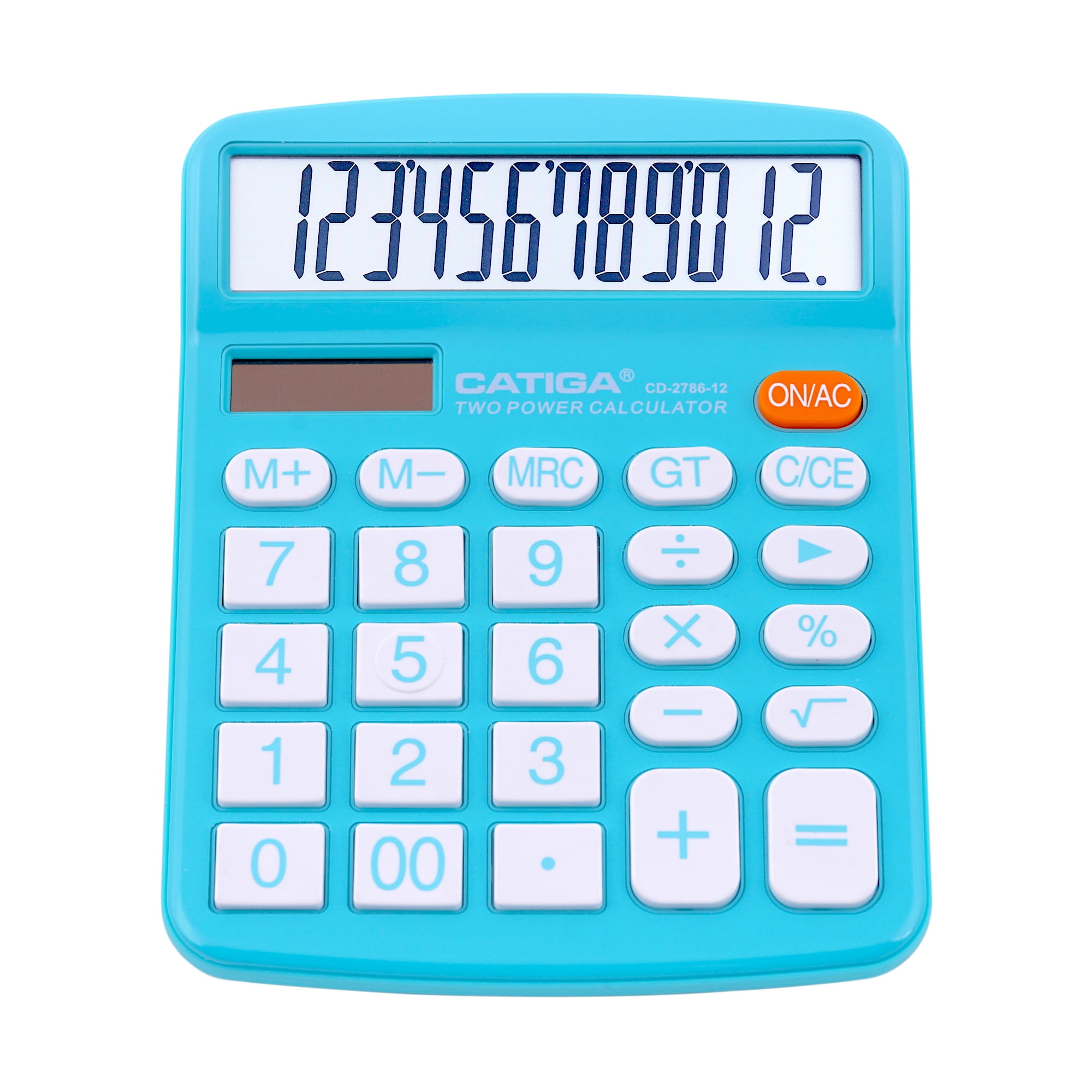 GUOQIAO ✯Slim LCD 8-Digit Display Clear Screen Solar Calculator for School Office