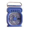 thumbnail image 1 of Naiovety Ventilador enfriador de aire con batería de gran capacidad ABS con luz nocturna LED, tanque de agua de gran capacidad de 450 ml, mini Electrodomésticos azul, 1 of 2
