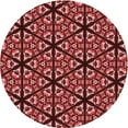 thumbnail image 1 of Ahgly Company Indoor Round Patterned Maroon Red Area Rugs, 7' Round, 1 of 6