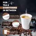 thumbnail image 4 of [1000 Pcs] 8oz (236ml) White Disposable Hot Paper Coffee Cups – Leak-Proof, Recyclable To-Go Cups for Coffee, Tea, Hot Chocolate, Office & Events, 4 of 7