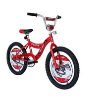 Micargi 20" BMX S-Type Frame Coaster Brake One Piece Crank Chrome Rims Black Tire Color:RED