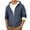Navy, variant on Men's Autumn/Winter Fleece-lined Thick Hooded Sports Cardigan Warm Outerwear Army Green L