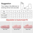 thumbnail image 5 of LongBay Women's Adjustable Diabetic Slippers Memory Foam Arthritis Edema Fuzzy House Shoes, 5 of 6
