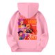 thumbnail image 3 of Moonsky Sudadera con capucha y cordón HUNTRX, estampado de grupo de chicas coreanas, jersey corto, suave y cómodo, top de manga larga para primavera y otoño. Rosa 120, 3 of 4
