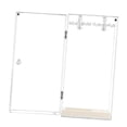 thumbnail image 4 of Caja de almacenamiento de joyas giratoria con soporte para collares de acrílico, suministros de moda con bandeja para anillos, 4 of 7