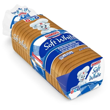 Bimbo Soft White Bread, 20 Oz, White Bread, Bag
