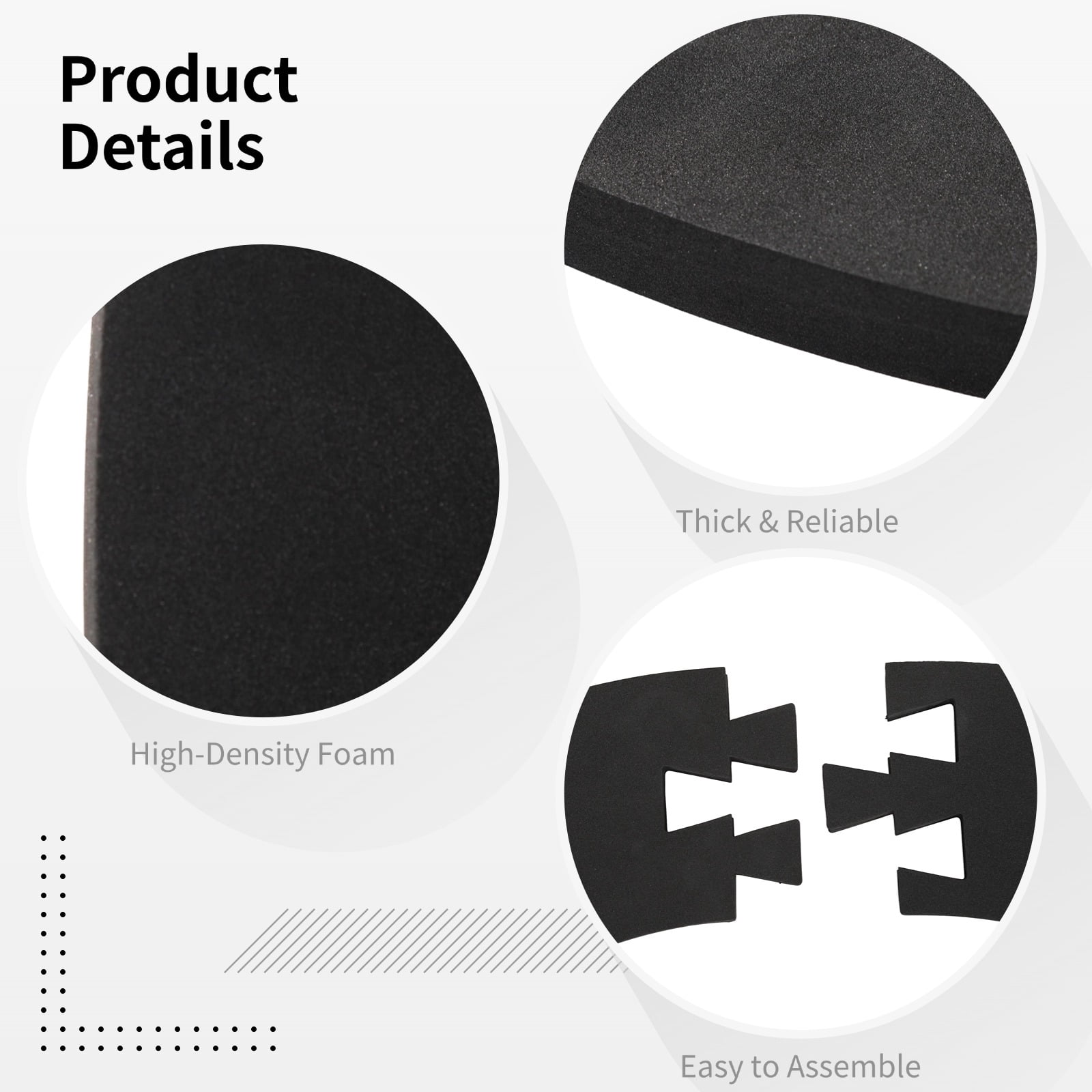 6 Sections EVA Dartboard Wall Protector, Splicing Round Foam Dartboard Backboard, 28.5 in Outer Diameter & 18.3 in Inner Diameter Dart Boards Protector, Snap-Together Design - Easy Assembly