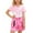 Pink, variant on Tiijoy Big Girls Outfits Short Sleeve Crop Top Camisole Camo Cargo Shorts 3Pcs Set, Sizes 9-10
