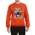 thumbnail image 3 of Dean Russo Best Dog Dog Lover Unisex Crewneck Graphic Sweatshirt, Orange, XX-Large, 3 of 6