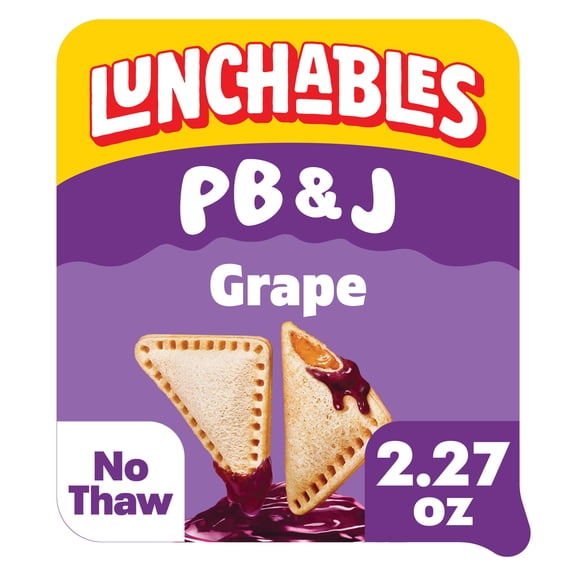 Lunchables PB&J Peanut Butter Sandwich & Grape Dip, 2.27 oz Pack