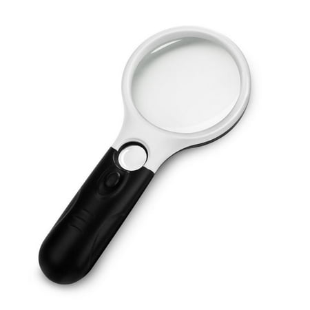 Magnifier With Light - Professional Magnifying Glass with Bright Light 3X 45X Handheld Magnifier Magnifying Glass for Reading,Maps,Jewelry,Watch