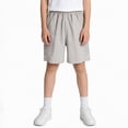 thumbnail image 2 of NIEWTR Boys Basketball Shorts Breathable Mesh Athletic Shorts with Drawstring for Gym Play(Grey,4-5 Years), 2 of 5
