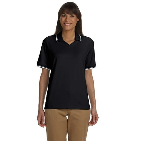 Devon & Jones Polo Interlock Parfait pour Femmes