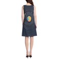 thumbnail image 3 of FORMRS Summer Dress for Women Loose U Neck Sleeveless Midi Beach Sundresses with Pockets, Cat Planet, 3 of 8