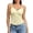 Yellow Tank Tops, variant on Women Tank Tops Summer Sleeveless Solid Color Lace Trim Tie Front Camisole Tops Smocked Yoke Bandeau Tank Casual Fashionable Ladies Camis