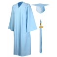 thumbnail image 1 of Bachelor Tassels Unisex Graduation Robe Hat Set Front Zipper Loose Tassel 2024 Year Tag College Bachelor Doctor Graduation Ceremony Gown Tassel Set, 1 of 8