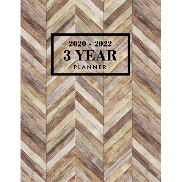 3 Year Planner 3 Year Calendar Planner for January 2020 December