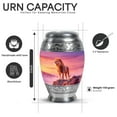 thumbnail image 3 of Yatskia Sunset Lion Mini Cremation Urns for Ashes Adult Mother and Father, Large Memorial Urn for Human Ashes Adult, (Monar 10 Inch and 3 Inch), 3 of 8