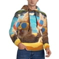 thumbnail image 2 of Daiia Sunglasses Beach Kittens for Men's Fashion Hoodies & Sweatshirts with Kangaroo Pocket Hooded Sweatshirt Breathable & Moisture Wicking-Large, 2 of 7
