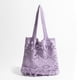 thumbnail image 2 of Bolso Mano Ahuecado para Mujer Con Lazo Ganchillo Al Aire Libre () Morado, 2 of 9