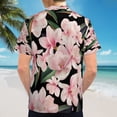 thumbnail image 6 of High Quality Hawaiian Shirts for Men Short Sleeve Aloha Beach Shirt Floral Summer Casual Button Down Shirts Blouses KB3YA5, 6 of 7