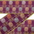 thumbnail image 1 of IBA Indianbeautifulart Black Leaves & Floral Block Ribbon&nbsp;Trim&nbsp;Tape Fabric Laces For Crafts Printed Velvet&nbsp;Trim&nbsp;9 Yards Sewing Accessories 3 Inches, 1 of 8