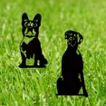 thumbnail image 2 of 1pc Silhouette Black Dog Decorative, Metal Garden Decoration Dog Statue, Garden Stake, Outdoor Decor for Garden Party Decor, 2 of 4