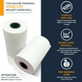 thumbnail image 6 of Square Terminal Paper Rolls 2 1/4" x 55' – Vonlyst BPA Free Thermal Receipt Paper for Square Credit Card Machine POS Printer, 10 Pack, 6 of 6