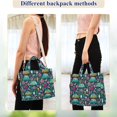 thumbnail image 4 of FORMRS Womens Corduroy Tote Bag Crossbody Shoulder Purse Handbag with Detachable Strap, Green Vibrant Truck Pattern, 4 of 7