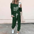 thumbnail image 2 of Pisexur Ensembles 2 Pcs pour Femmes Automne Tendance Imprimé Cœur Chandails en Molleton Col Rond Pantalons Jogger Survêtements Femmes Tenues 2 Pcs Décontractées Surdimensionnées pour Entraînement Voyage Vacances, 2 of 4