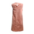 thumbnail image 2 of HoodLamb Women's Sheet A-Line Hemp Dress 420, Coral, Large, 2 of 2