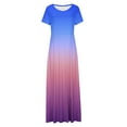 thumbnail image 5 of IROINNID Summer Dresses for Women 2024, Slim Maxi Dresses for Women with Short Sleeve and V-Neck Summer Tie-dye Outfits Dress, 5 of 5