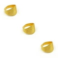 thumbnail image 4 of bedienty Knitting Rings Finger for Protection Thimble Adjustable Sewing Loop Specially-designed Crochet Tools for Home Yarn Crafts Gold Ring 3Set, 4 of 6