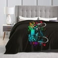 thumbnail image 4 of DouZhe Ultra-Soft Micro Fleece Lightweight Flannel Bed Blanket, Colorful Video Game Controller Print Cozy Warm Throw Blankets, 60"x50", 4 of 7