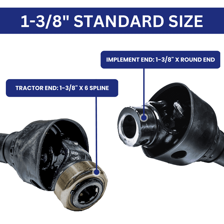 PTO Shaft 147022 Replacement/Fits 4'-7' King Kutter Finish