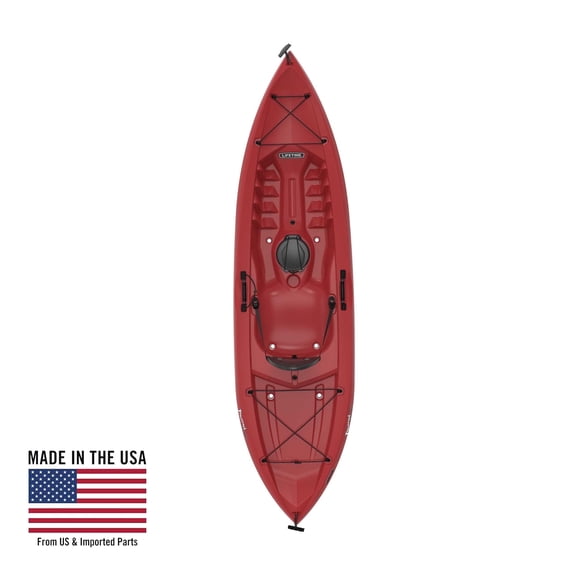 Lifetime Tamarack Tioga 10 ft Sit-On-Top Fishing Kayak, Red (90236)