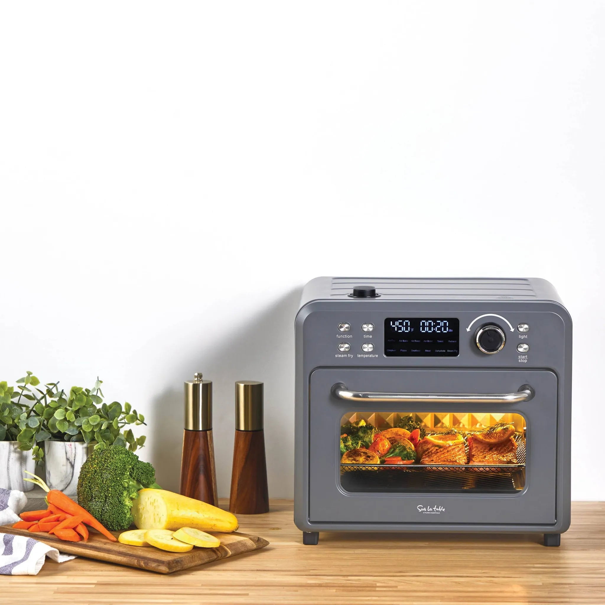 Sur La Table Kitchen Essentials 16qt Stainless Steel Air Fryer Oven with Steam