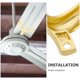 thumbnail image 3 of HOOWIFFY 5Ud Brazos Para Ventilador De En Metal Dorado Con Hardware Incluido Para Montaje Y Seguro, 3 of 7