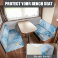 thumbnail image 2 of Yuyamidu Blue Marble Print RV Dinette Cushion Covers Universal Camper Cushion Slipcovers Soft Camper Dinette Seat Covers for Travel Trailer Couch RV Sofa Cushions, 2 of 7