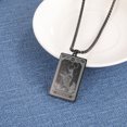 thumbnail image 2 of TEAMER Skeleton Tarot Card Necklace Stainless Steel Amulet Marigold Tarot Card Major Arcana Necklaces for Women Men, 2 of 4